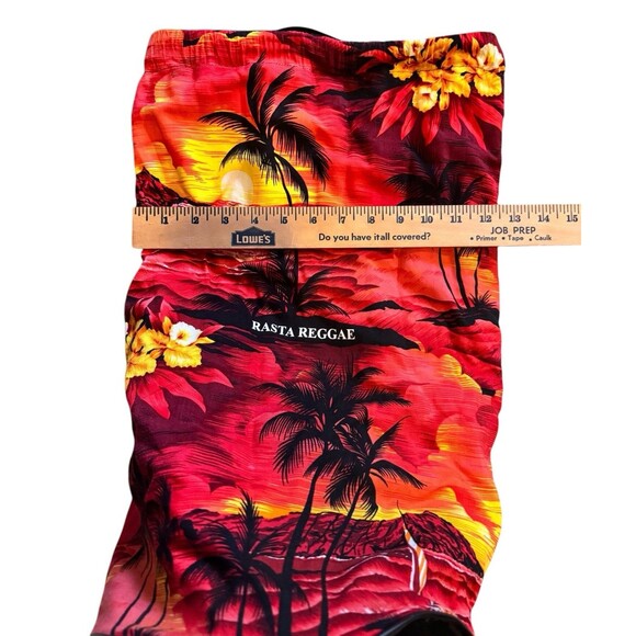 Drawstring Backpack Beach Rasta Reggae 19”x12” Gym Bag Tote Vacation Palm Tree - Picture 3 of 8